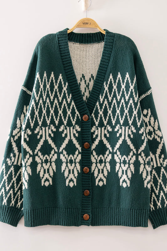 Winter Lodge Jacquard Cardigan