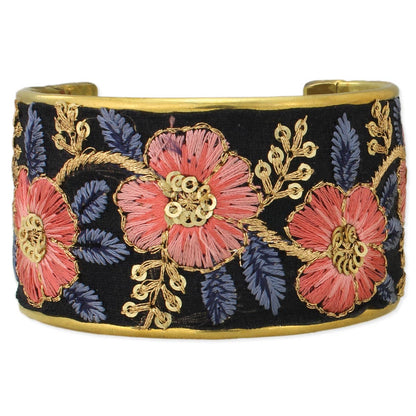 VINTAGE EMBROIDERED CUFF BRACELET