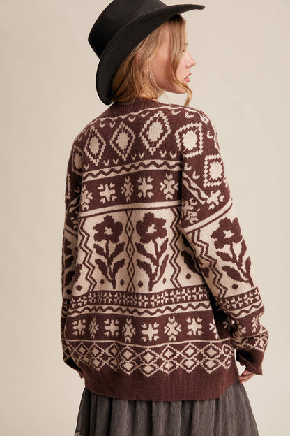 FAIR ISLE KNIT CARIDGAN