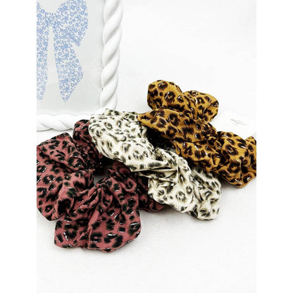 Love and Repeat - Oversized Leopard Print Hair Scrunchie: MIX COLOR / ONE(12)