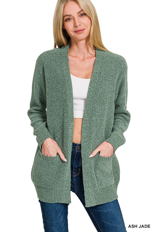 OPEN FRONT SWEATER CARDIGAN