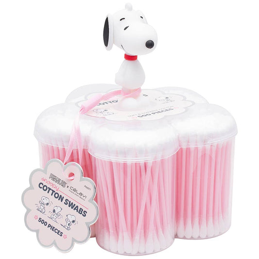 CELAVI X PEANUTS SNOOPY 500PC COTTON SWABS