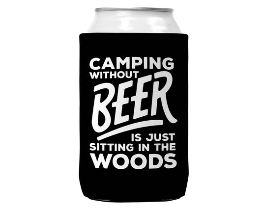 CAMPING WITHOUT BEER CAN KOOZIE