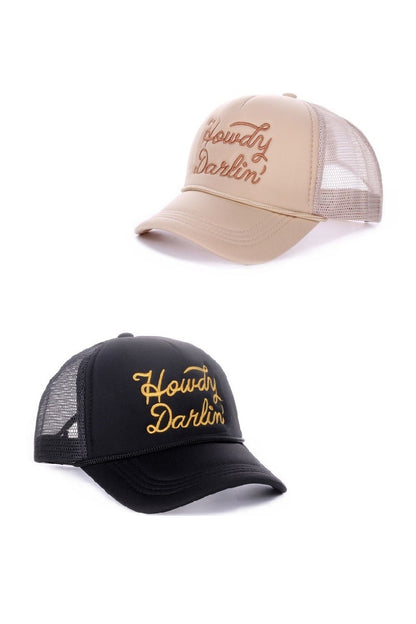 HOWDY DARLIN TRUCKER HAT