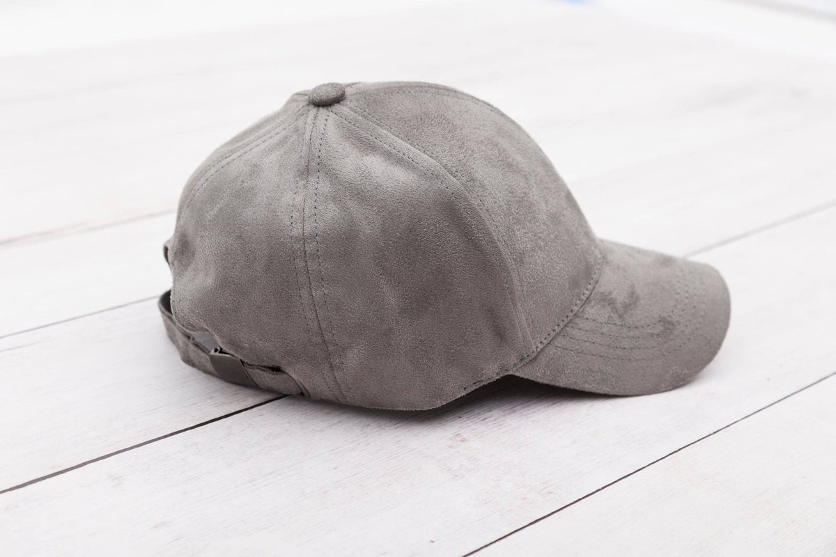 Aili's Corner - Suede Boyfriend Ball Cap: Camel