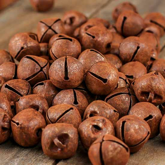 Factory Direct Craft - 30mm Rusty Jingle Bells - Bag of 144 Rusted Bells