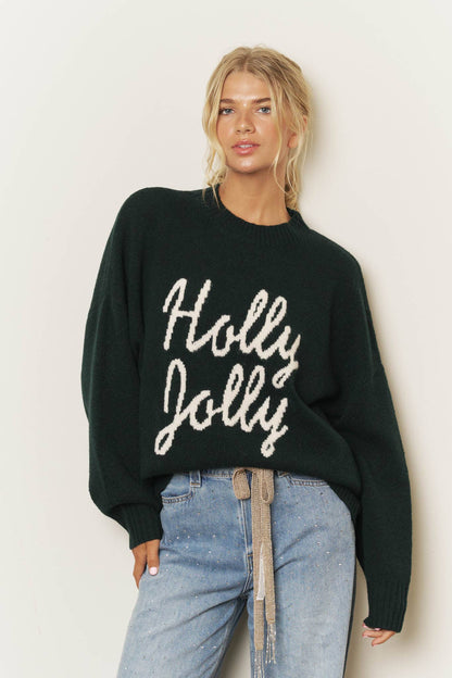 Blu Pepper - HOLLY JOLLY CHRISTMAS SWEATER (PRE-ORDER): RED