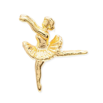 ZAD - Ballerina Fine Art Gold Post Earrings