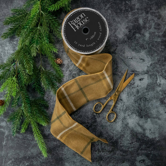 Ragon House - MUSTARD PLAID RIBBON