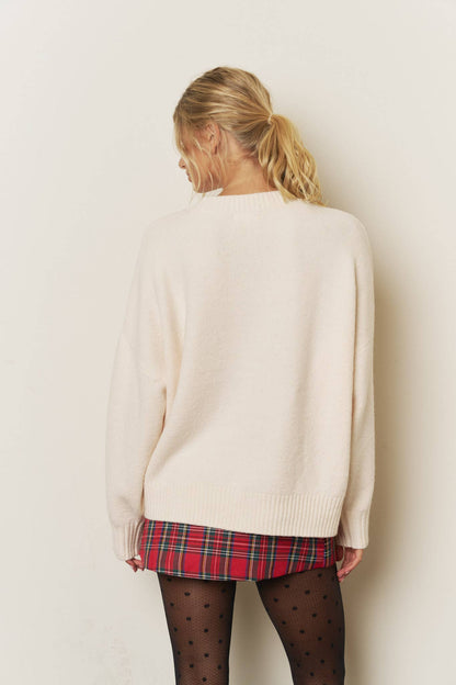 Blu Pepper - HOLLY JOLLY CHRISTMAS SWEATER (PRE-ORDER): RED