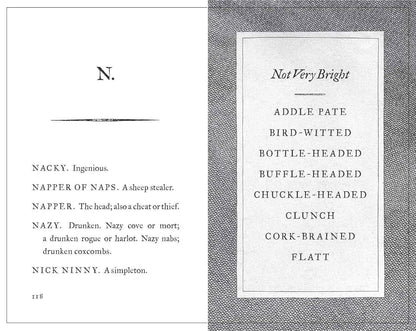 Chronicle Books - A Pocket Dictionary of the Vulgar Tongue