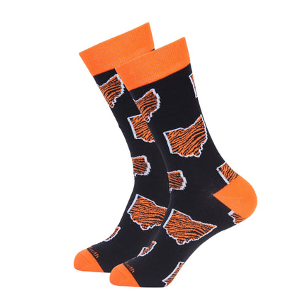 Barrel Down South - Bengal OH Stripe Shape Socks
