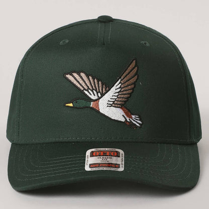 FLYING MALLARD GRAPHIC EMBROIDERED TRUCKER HAT