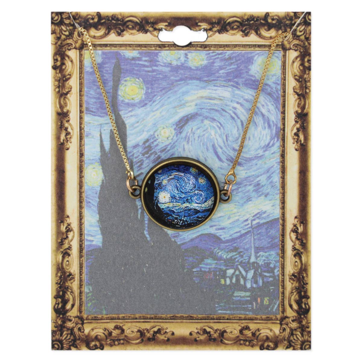 ZAD - Starry Night Art Print Gold Pull Bracelet