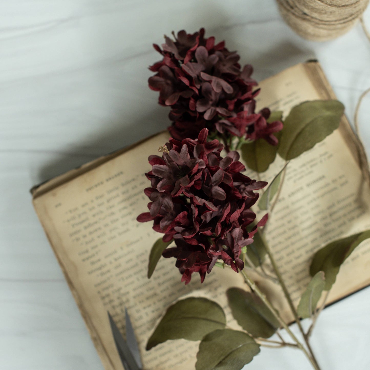 26.5" BURGUNDY LILAC SPRAY