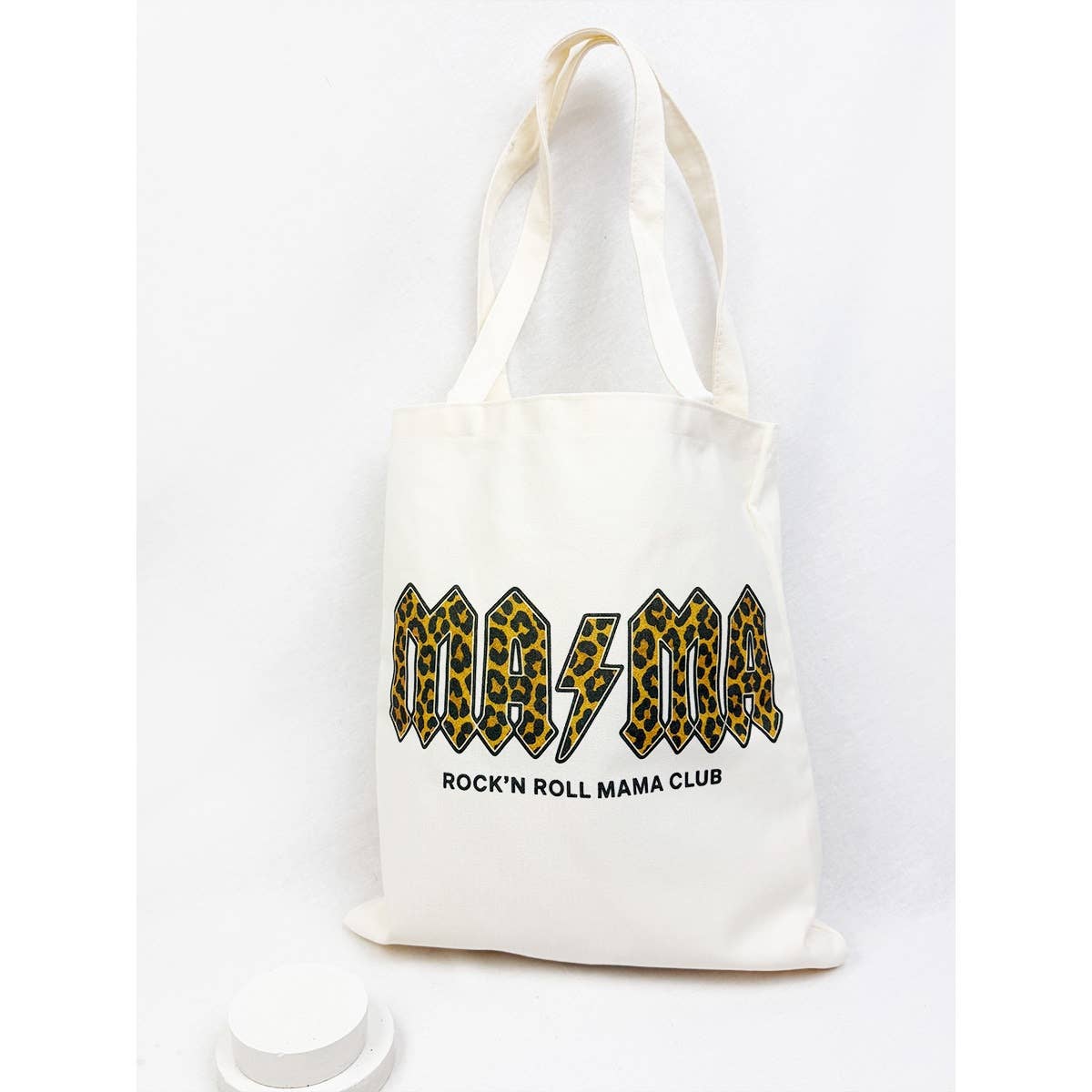 Love and Repeat - Reusable MAMA Graphic Cotton Bags: OATMEAL / ONE(6)