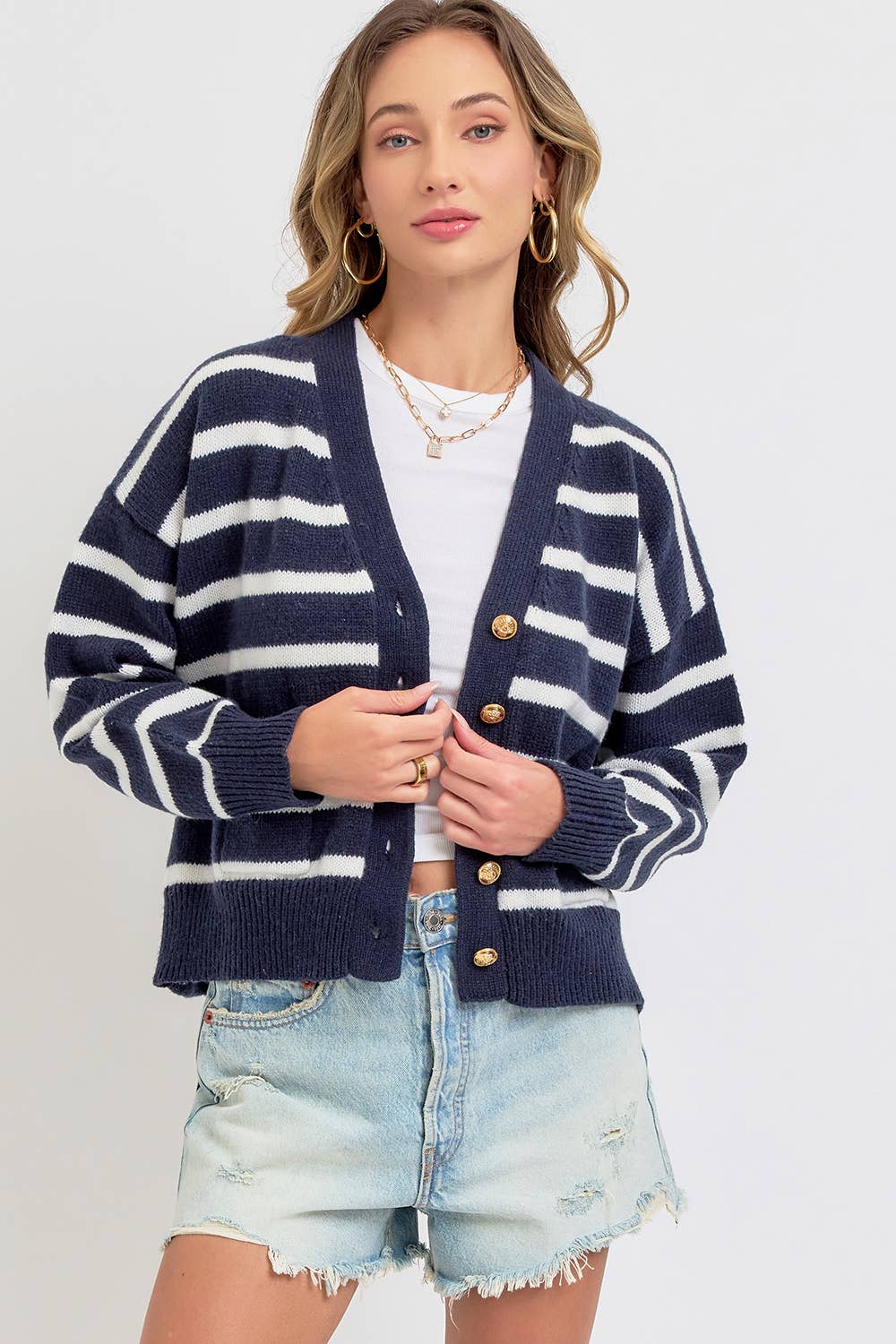 EASY CASUAL SOFT KNIT SWEATER CARDIGAN