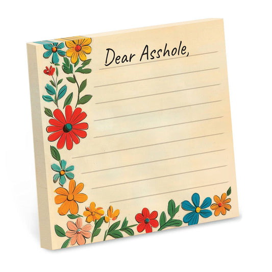 DEAR ASSHOLE STICKY NOTE PAD