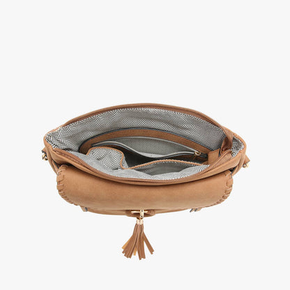 LAYLA FAUX SUEDE CROSSBODY WITH TASSEL