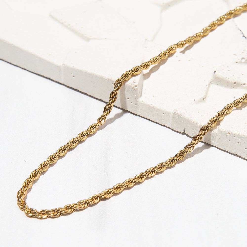 Lenny & Eva - Gilded Gold Chain Necklaces | CLEARANCE: Snake | 19"