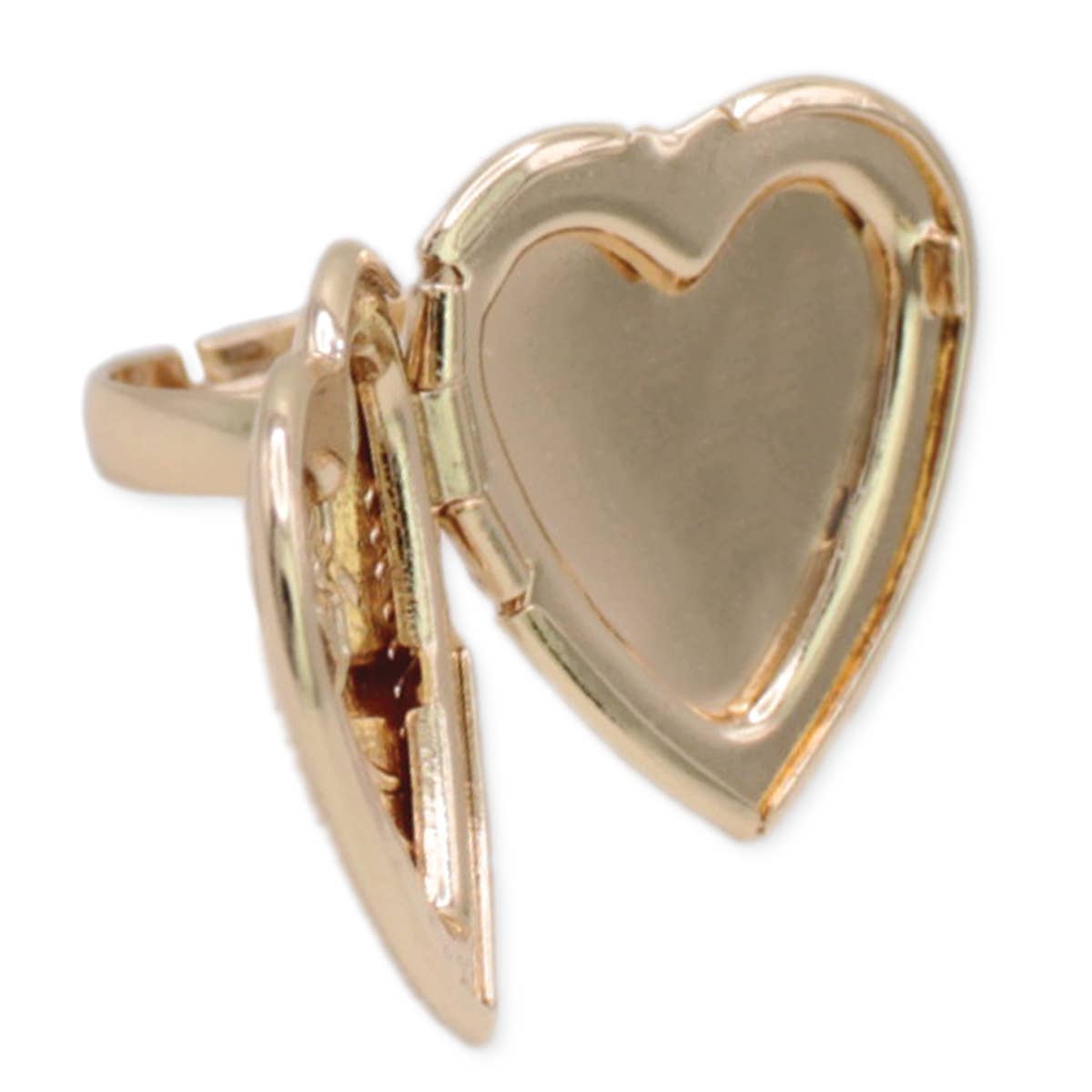 CHERISHED MEMORIES GOLD LOCKET RING