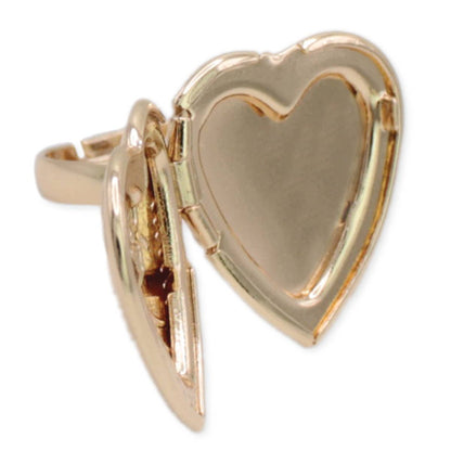 CHERISHED MEMORIES GOLD LOCKET RING