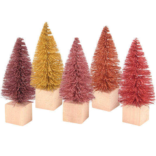 FALL BOTTLE BRUSH TREE SET