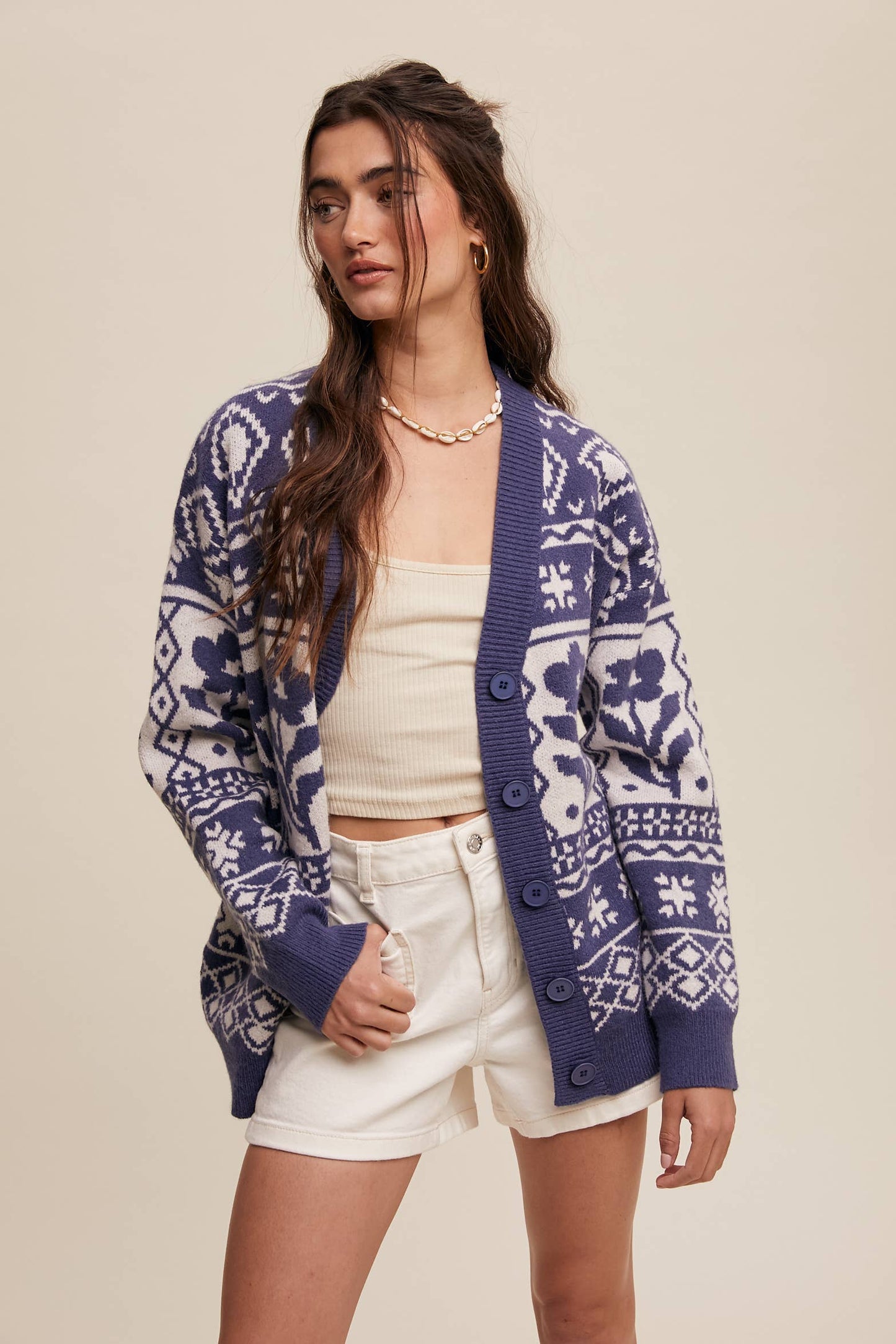 FAIR ISLE KNIT CARIDGAN