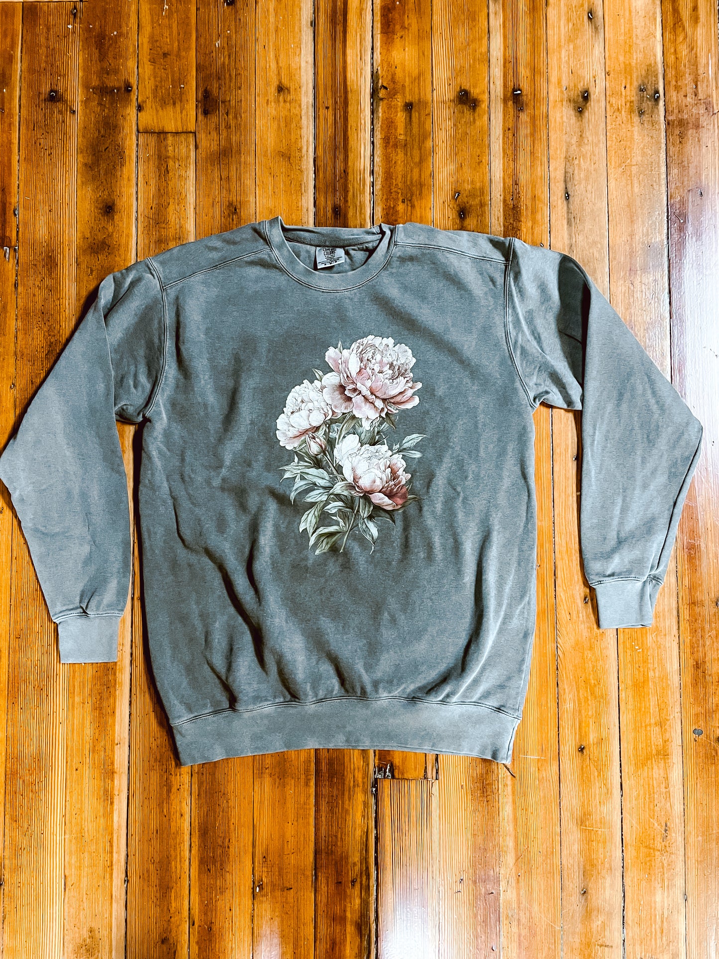 Pink Peonies Sweatshirt