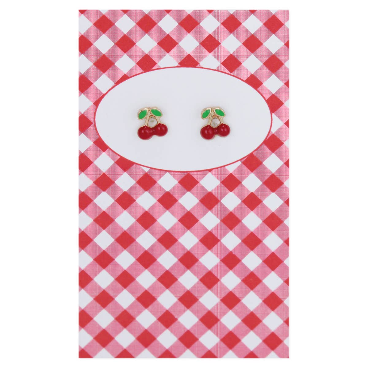 LOVELY DAY FOR A PICNIC CHERRY EARRINGS