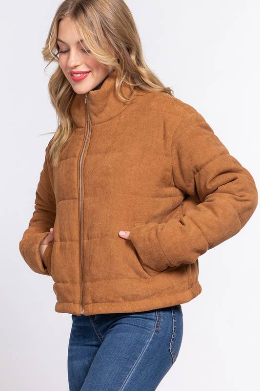 Corduroy Puffer Jacket