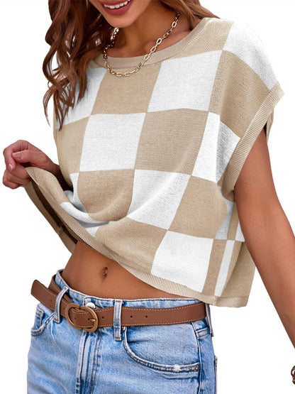 TAN SWEATER CREW NECK PULLOVER