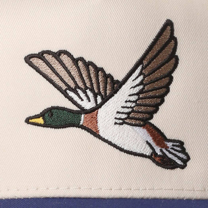 FLYING MALLARD GRAPHIC EMBROIDERED TRUCKER HAT