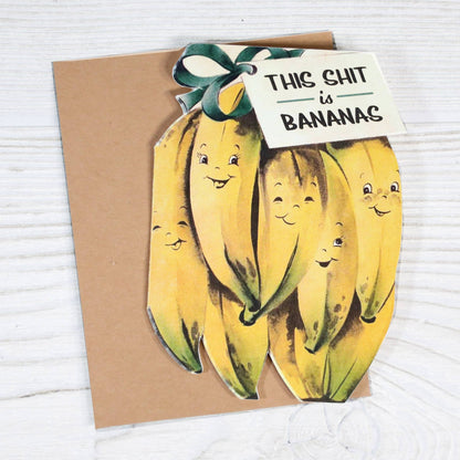 Bad Betty Greeting Co. - This Shit Is Bananas - Funny Sympathy Card