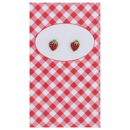 LOVELY DAY FOR A PICNIC STRAWBERRY EARRINGS