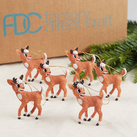Factory Direct Craft - Rudolph Reindeer Christmas Holiday Ornament