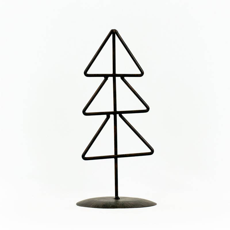 4.5x10 metal Christmas Tree on stand decor