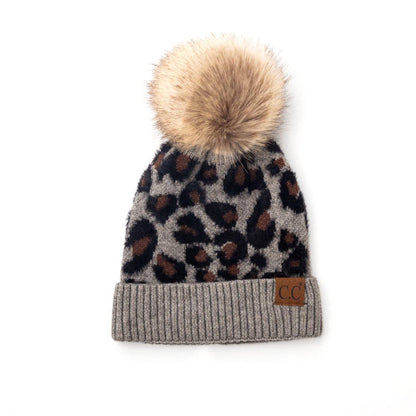 Aili's Corner - C.C® Leopard Beanie: Mocha
