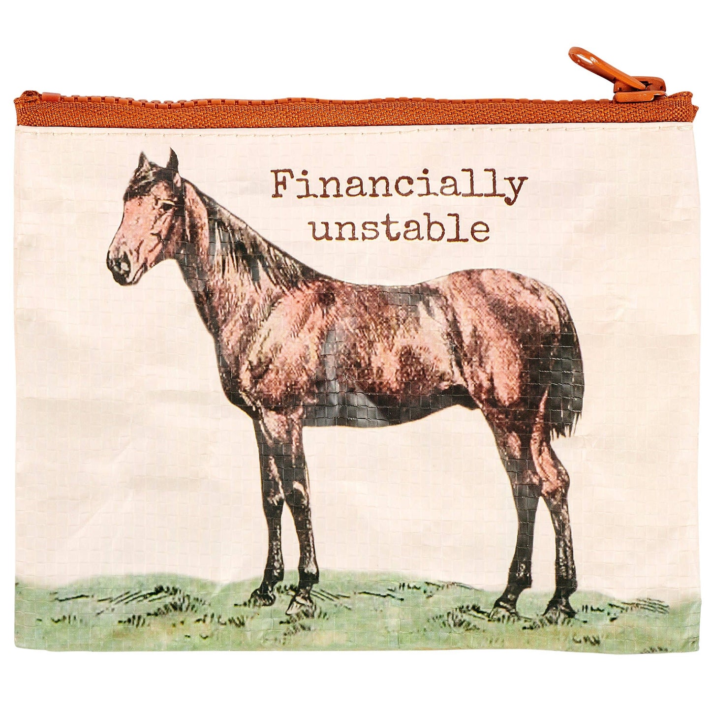 FINANCIALLY UNSTABLE ZIPPER WALLET