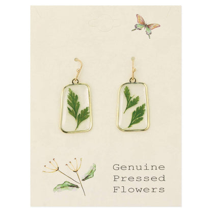 GOLD FERN EARRINGS