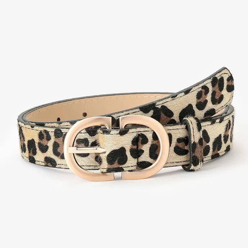 Aili's Corner - Everyday D Ring Belts: Leopard