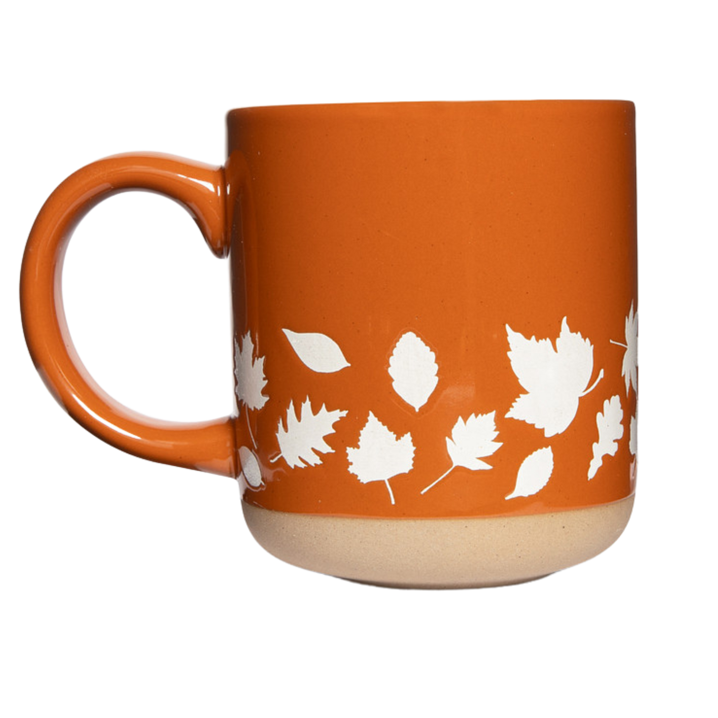 FALL LEAVES STONEWARE COFFEE MUG