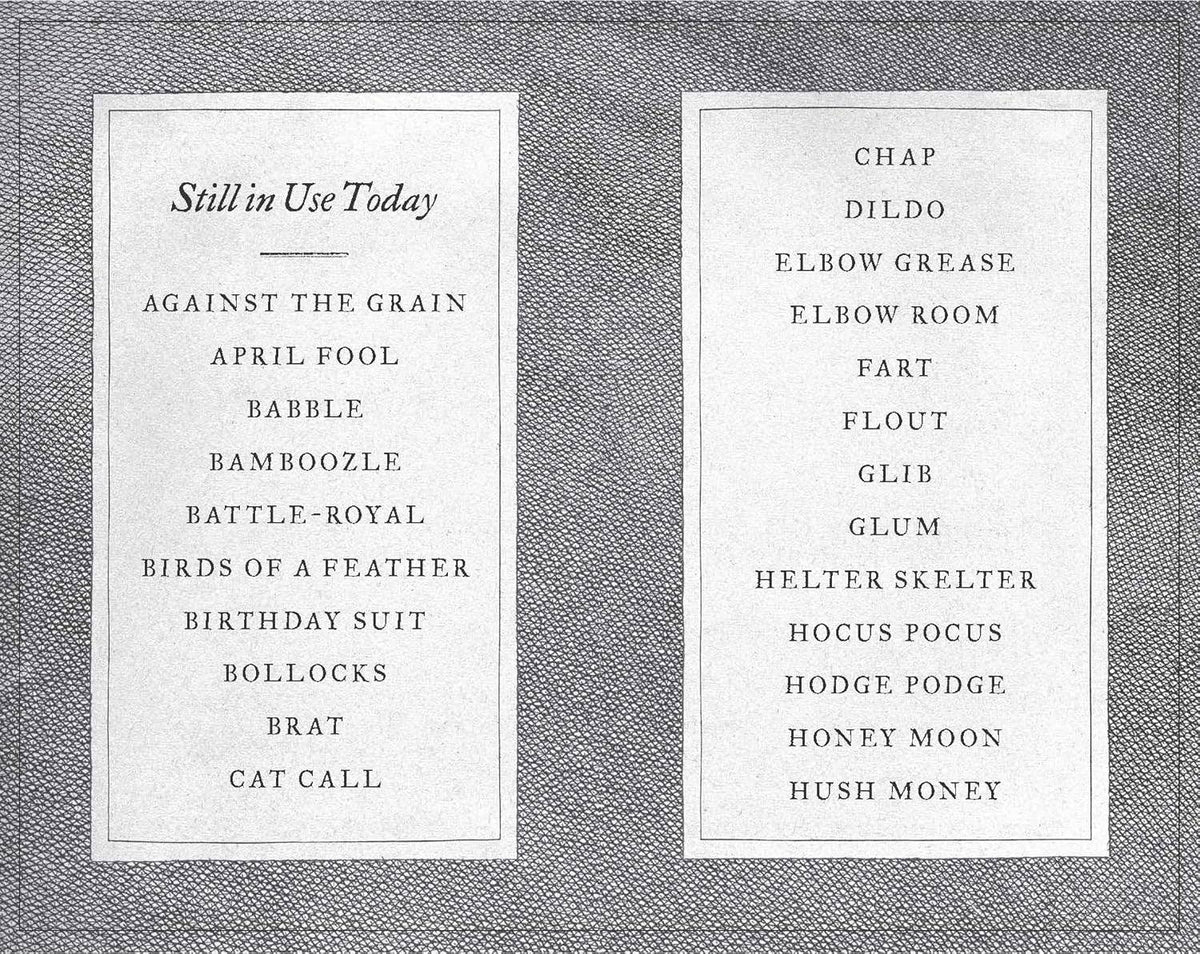 Chronicle Books - A Pocket Dictionary of the Vulgar Tongue