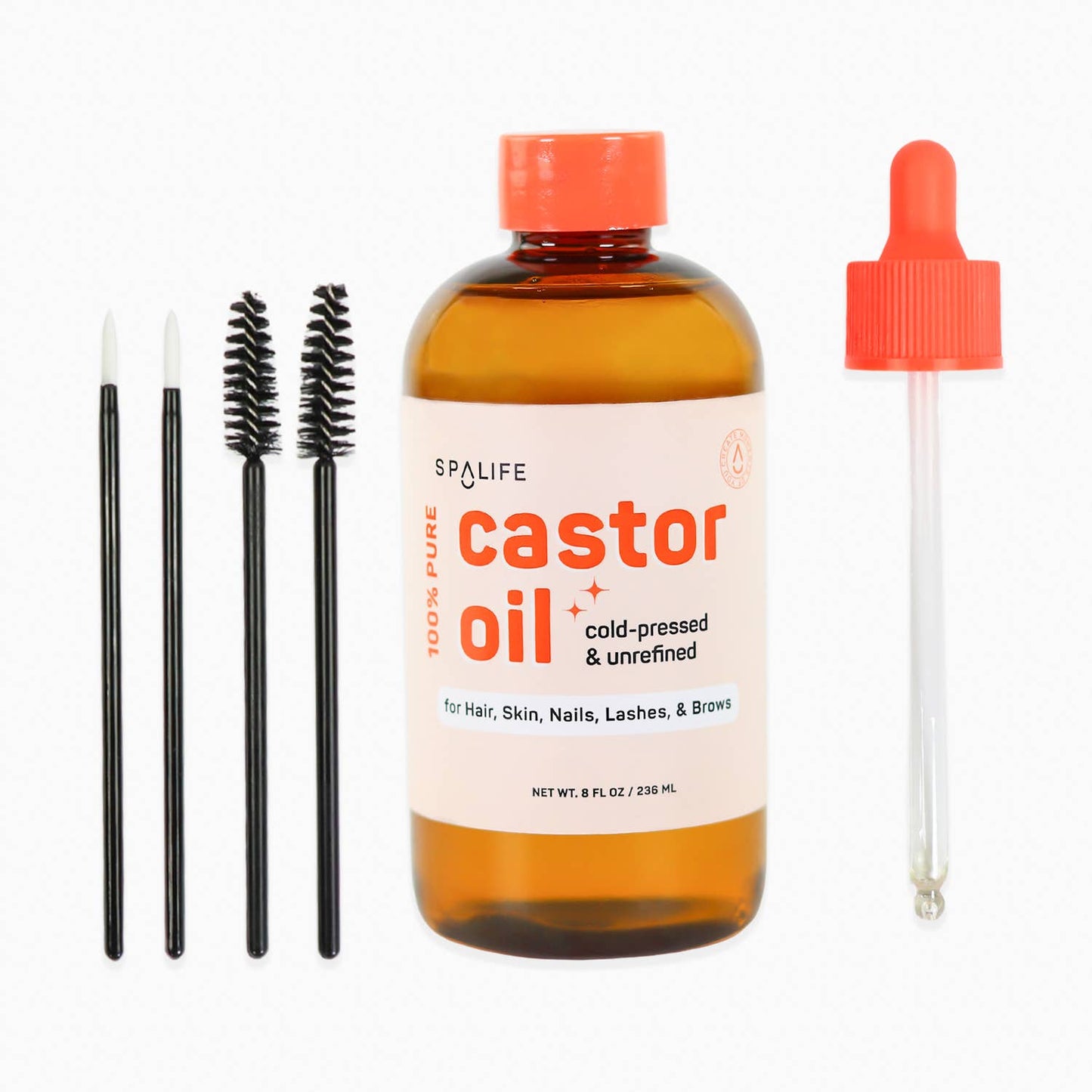 My Spa Life - Castor Oil 100% Pure - For Hair, Skin, Nails, Lashes & Brows