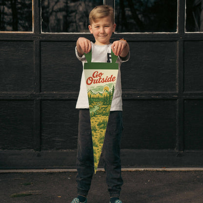 Benoit's Design Co. - Go Outside Felt Pennant: Mini Pennant