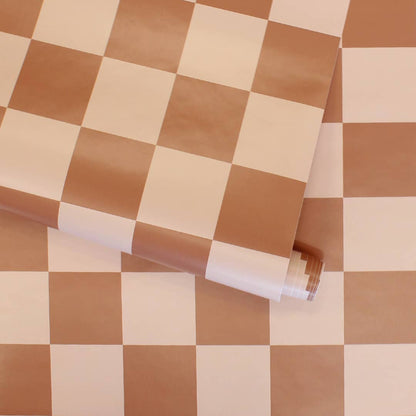 Tempaper & Co ® - Checkmate Blush Peel and Stick Wallpaper: Retro Blush