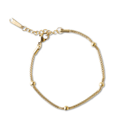 Lenny & Eva - Gilded Chain Bracelets | CLEARANCE: Wide Herringbone