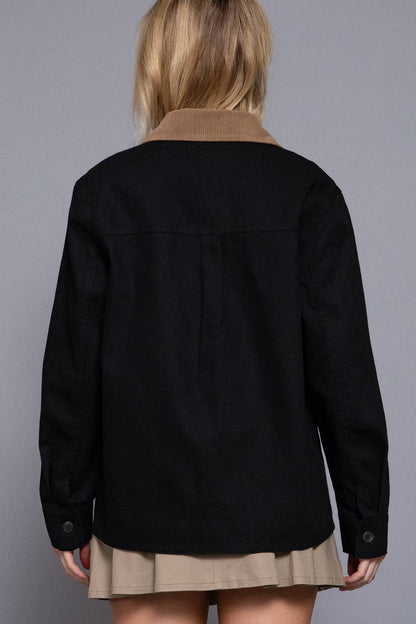 TWILL AND CORDUROY WORK JACKET