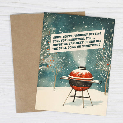 Bad Betty Greeting Co. - Since You’re Probably Getting Coal - Funny Christmas Card