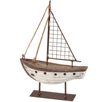 PRIMITIVE SAILBOAT SITTER